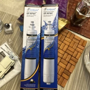 2 X BRAND Excelpure EP-RPWF  Refrigerator Water Filter Fits GE RPWF Sealed Seald - Picture 1 of 17