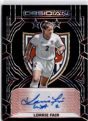 Lorrie Fair 2024-25 Panini Obsidian Class 1999 grabado rojo automático USWNT #45/49 Foto 1 de 2