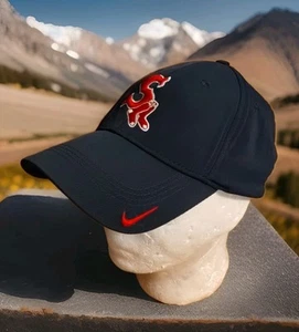 Vintage Boston Red Sox Hat Cap One Size Nike Team Flex Stretch Fitted Swoosh MLB - Picture 1 of 9