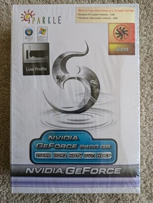 Sparkle Nvidia GeForce 8400 GS 256MB DDR2, PCI-E Graphics Card. SFPX84GS256U2LP - Image 1 of 4