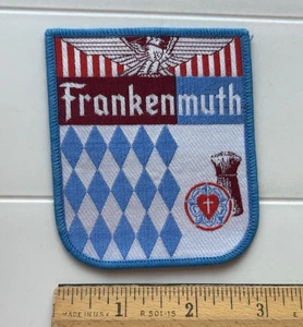 Distintivo patch tessuto souvenir Frankenmuth Michigan Little Bavaria - Foto 1 di 3