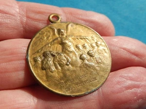 MEDAILLE HAARIGER TAG MILITÄR WWI VERWUNDETE TUBERKULOSE SIGNIERT LALIQUE - Bild 1 von 4