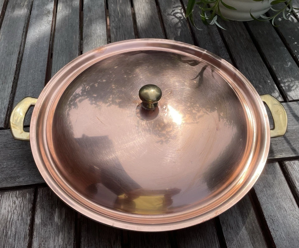 SPRING Switzerland Culinox Gourmet Edelstahl / Kupfertopf  ∅ 25 cm / H 4 cm - Bild 1 von 4