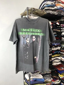 Vintage Style Matrix Reloaded Movie T-Shirt Grau Größe M - Bild 1 von 6