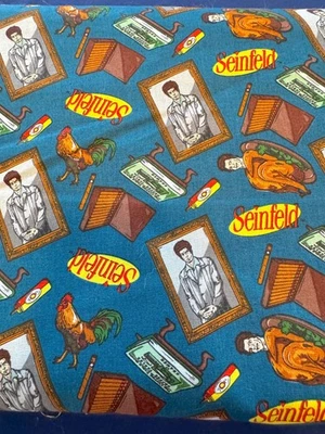 SEINFELD 100 % algodón KRAMER Icon Toss Camelot década de 1990 1 yarda *Envío gratuito* Foto 1 de 2
