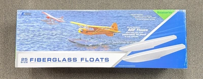 New E-Flite EFlite .25 25 Size RC Airplane Fiberglass Float Floats EFLA500 - Image 1 of 3