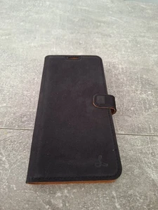 Snakehive VW Samsung Galaxy A35 Black Vintage Leather Phone Case Woth Card Slots - Picture 1 of 19