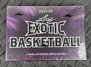 Caja de pasatiempos de baloncesto exótica hoja 2022-23 3 autógrafos de metal por caja Steph Curry? - Imagen 1 de 5