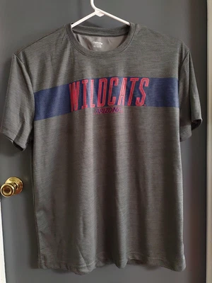 Arizona Wildcats Short Sleeve T-Shirt Men's 3XL XXXL Gray Red Blue Logo Front - Image 1 of 4