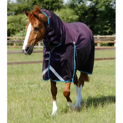 Premier Equine Buster Storm 100g Combo Turnout Rug With Snug-Fit Neck in Purple - Image 1 of 4