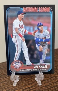 2024 Topps Veteran Combo Francisco Lindor Arcia All Smiles Black /74 154 RARE SP - Picture 1 of 4
