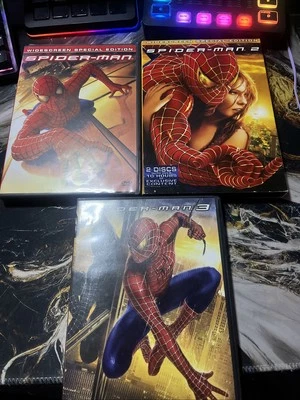 Spider-Man 1 | Spider-Man 2 | Spider-Man 3 DVD  Sam Raimi Trilogy 2002 2004 2007 - Image 1 of 4