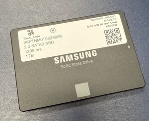 Samsung 870 EVO 1TB SSD 2.5 Inch MZ-77E1T0 Internal Hard Drive TESTED WIPED - Picture 1 of 3