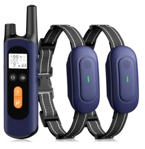 Dog Shock Collar for 2 Dogs - 1/2 Mile Range, IPX7 Waterproof and Adjustable  - Picture 1 of 7