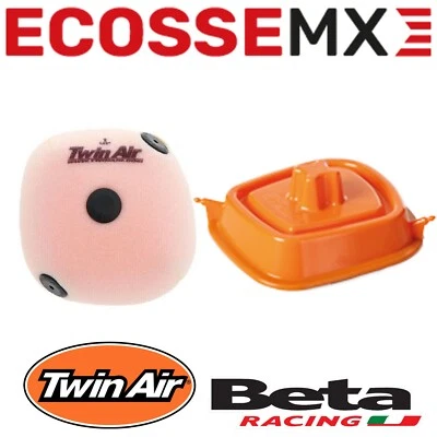 Filtro de aire y cubierta de lavado beta rr350 twinair 2020-2024 filtro de aire de doble etapa enduro Foto 1 de 4