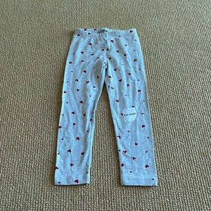 Old Navy Kid's Gray Heart Leggings 4T NWT - Picture 1 of 3