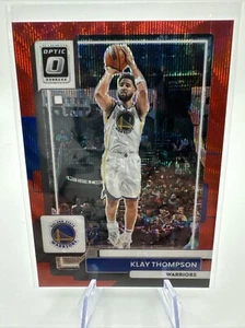 2022-23 Donruss Optic Red Wave Prizms Klay Thompson #71 Warriors Mavs SP - Picture 1 of 2