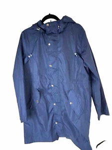 Avoogue Rain Jacket Womens Waterproof with Hood Light Blue L - Picture 1 of 9