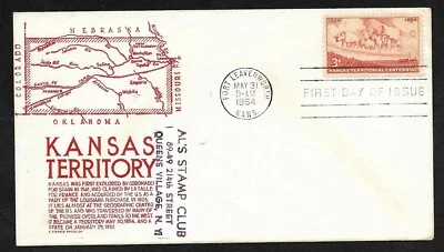 #1061 3c Kansas Statehood Centennial -Orange Anderson FDC - Image 1 of 2