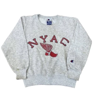 Vintage NYAC New York Athletic Club Sweatshirt Kids 8 Youth Small 90s Champion - Picture 1 of 3