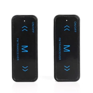 2Pcs Mini Walkie Talkie UHF 400MHz-480MHz w/ Earphone Two-Way Radio Transceiver - Zdjęcie 1 z 6