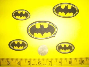New! Cool! Super Hero Batman Symbols IRON-ONS FABRIC APPLIQUES IRON-ONS - Picture 1 of 1