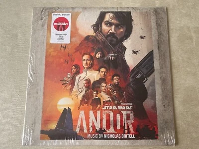 BRAND NEW Star Wars Andor Soundtrack Orange Color Vinyl LP Record plus Poster Foto 1 de 4
