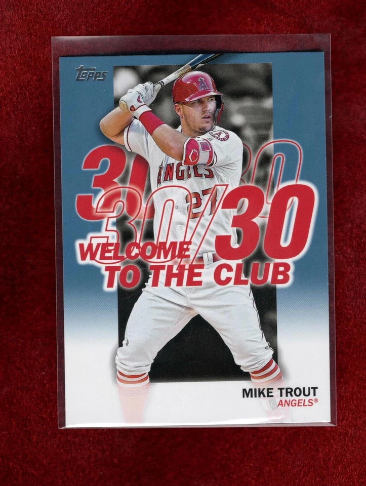 MIKE TROUT 2023 TOPPS WELCOME TO THE CLUB INSERT BLUE LOS ANGELES ANGELS - Image 1 of 1