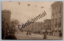 Real Photo 1909 State Street Trade Carnival Schenectady NY New York RP RPPC J284