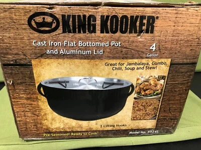 King Kooker 5924S Cast Iron Outdoor Cooking Pot, 4-Gal. - Image 1 of 4