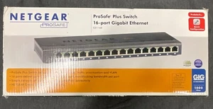 NEW NETGEAR ProSAFE GS116E 16 Port Gigabit Ethernet Plus Switch - Photo 1/5