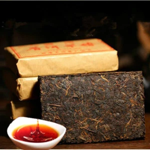 100g Ripe Pu-erh Tea Brick China Pu er Black Tea Puerh Tea Organic Ancient Trees - Picture 1 of 12