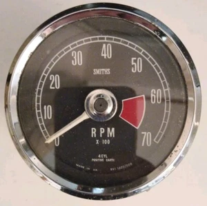 Ford Cortina Mk1 Pre Aeroflow 63 GT Rev Counter & Bracket - Positive Earth - Picture 1 of 4