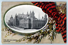 Glasgow Scotland Postcard The Art Galleries Ribbon Flower c1910 Oilette Tuck Art