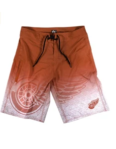 KLEW NHL Men's Detroit Red Wings Gradient Board Shorts - Picture 1 of 2
