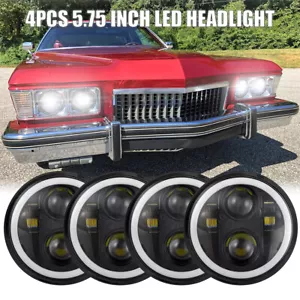 Faros LED redondos altos/bajo para Buick Riviera 1963-1974 4 piezas 5 3/4" 5,75 pulgadas - Imagen 1 de 13