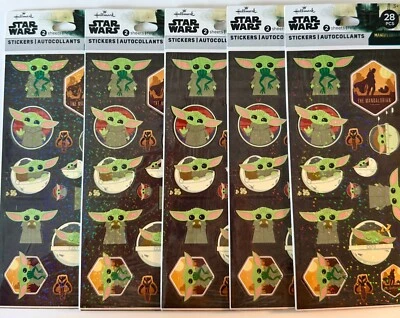 Lote de pegatinas GROGU Hallmark Star Wars The Mandalorian Baby Yoda | 140 pegatinas Foto 1 de 3