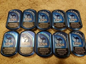 Outdoor Survival Tin Cans 10 pack Camel Snus Empty - Picture 1 of 1