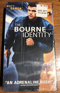 The Bourne Identity (VHS, 2003) New Factory Sealed Matt Damon Action Movie Tape