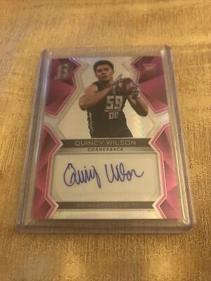 2017 Spectra Quincy Wilson Rookie Auto Autograph Neon Pink Prizm  #9/15 - Image 1 of 3