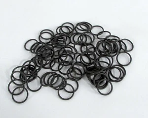 Lot of (90) O-Ring Black Rubber Inner Diameter 0.62" Outer Diameter 0.74" - Afbeelding 1 van 2