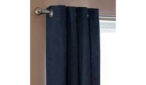 Habitat Brushed Thermal Eyelet Curtains - Navy 168x183cm (770) - Picture 1 of 4