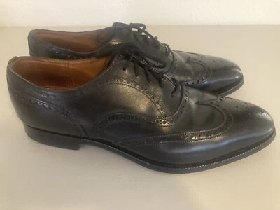 Church’s Custom Grade Black Leather Wingtip Dress Shoes US Men’s 10 D - Image 1 of 4