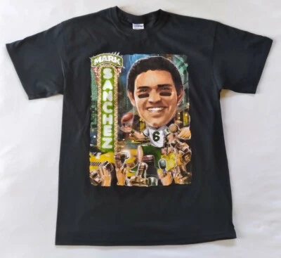 Camiseta De Colección Mark Sanchez NY Jets #6 Caricatura Gráfica Para Hombres Talla L Negra 2010 Nueva Sin Etiquetas Foto 1 de 4