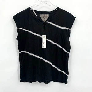 T2 Love Big Girls Size 10 Black Tie Dye Cotton Tank - Picture 1 of 6