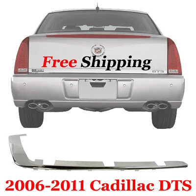 For 2006-2011 Cadillac DTS Rear Bumper Trim Bumper Molding Right Side Chrome Foto 1 de 4