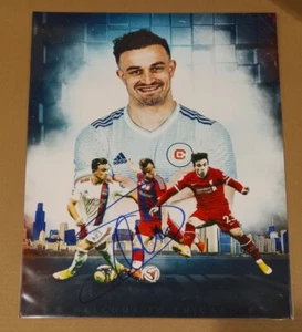 Xherdan Shaqiri CHICAGO FIRE Swiss MLS Soccer Signed Autographed 8x10 Photo - Picture 1 of 1