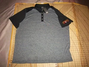 MENS 3XLARGE BLACK/GRAY ADIDAS 49ERS ADORNED POLO SHIRT - NWT - Picture 1 of 4