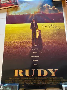 Rudy (1993) Original D/S Poster - SIGNED BY SEAN ASTIN - Picture 1 of 4