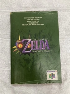 Legend Of Zelda Majoras Mask N64 Instruction Booklet Nintendo 64 Manual - Picture 1 of 9